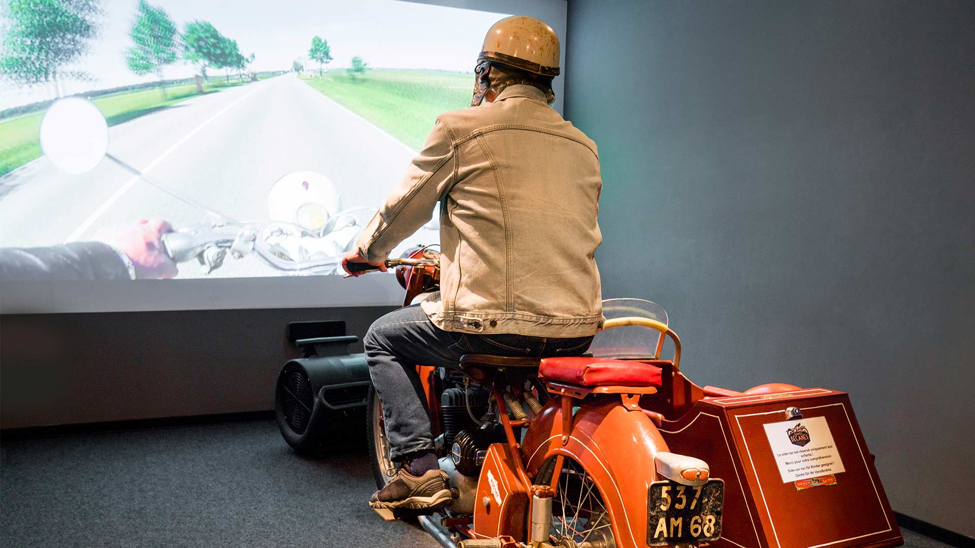 Simulateur de moto à La Granges à Bécanes à Bantzenheim