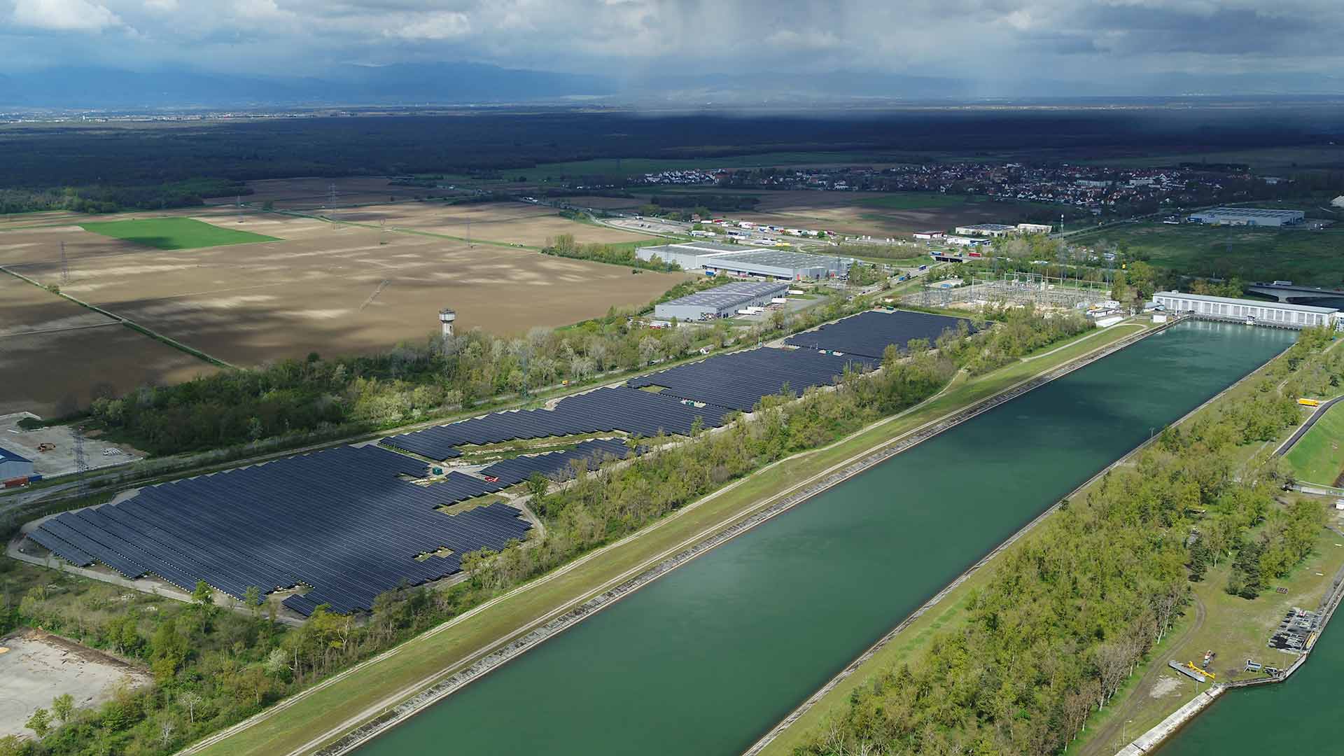 Le parc solaire d'Ottmarsheim, mis en service en 2023