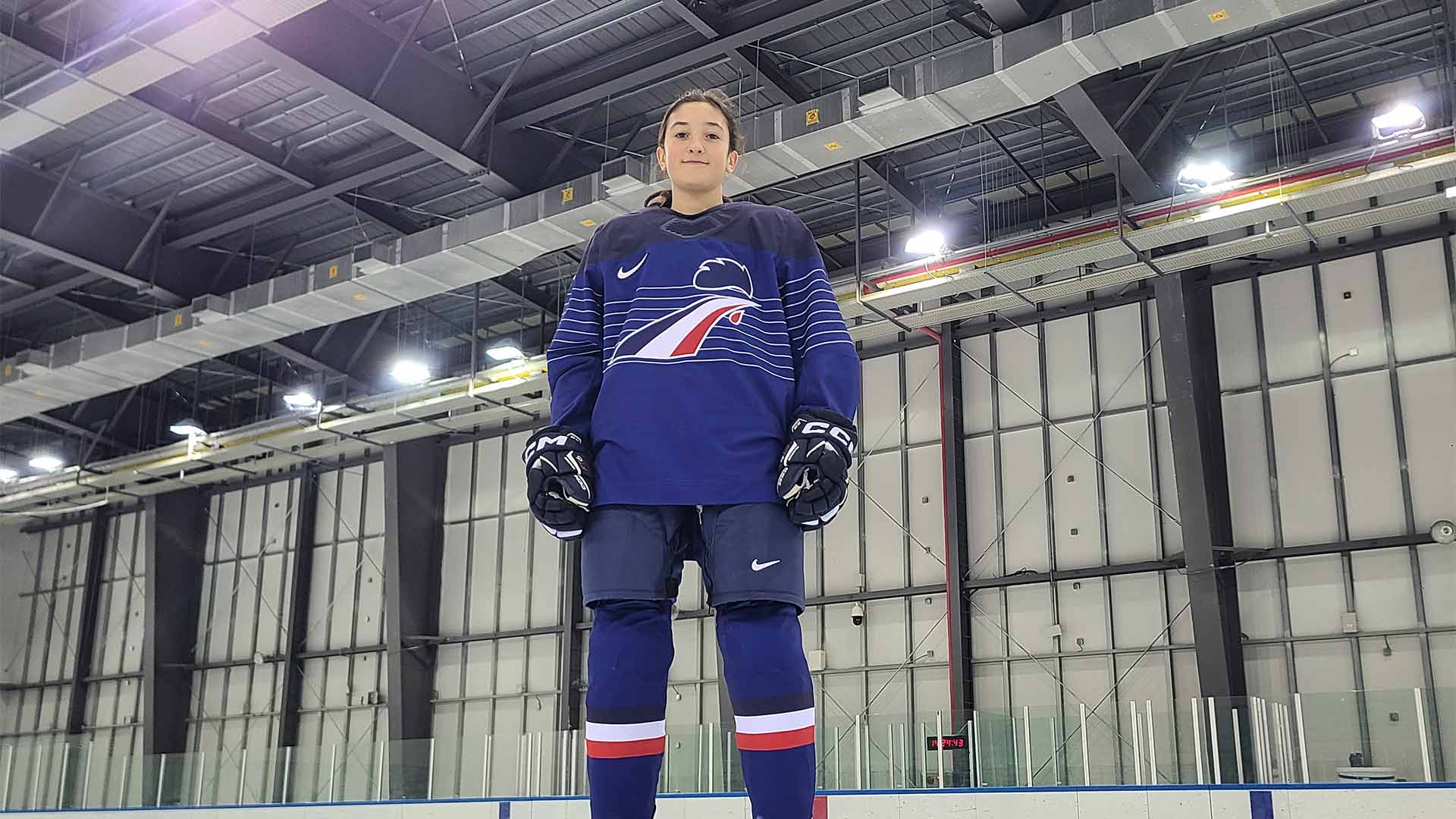 Agathe Eitenschenck, joueuse de hockey sur glace en équipe de France