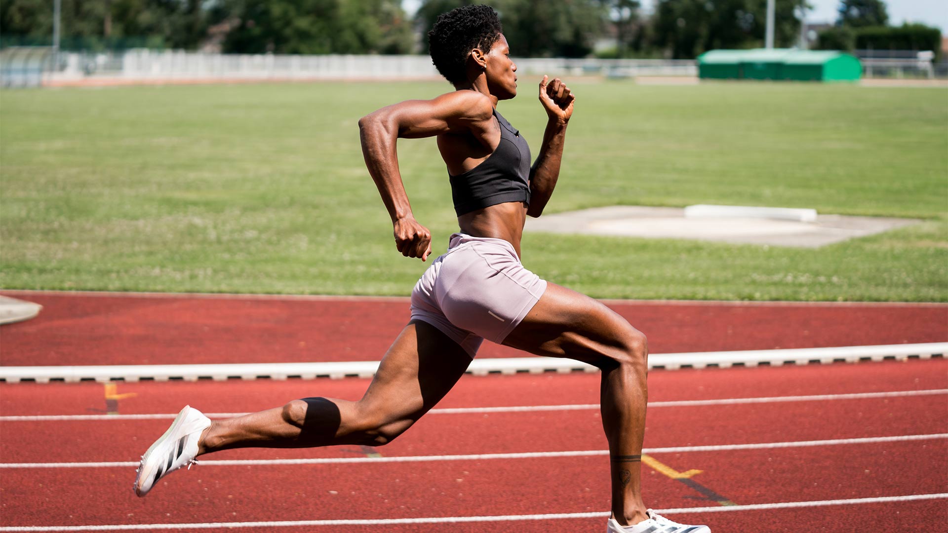 Entraînement de Marileidy Paulino au Stade de l'Ill à Mulhouse - Jeux Olympiques