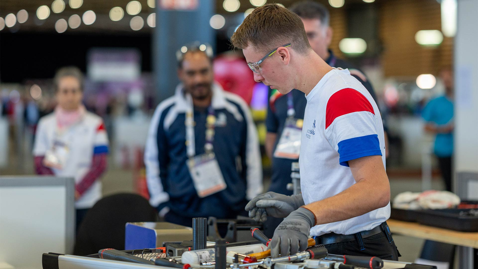 Dimitri Angly lors de la compétition "WorldSkills"