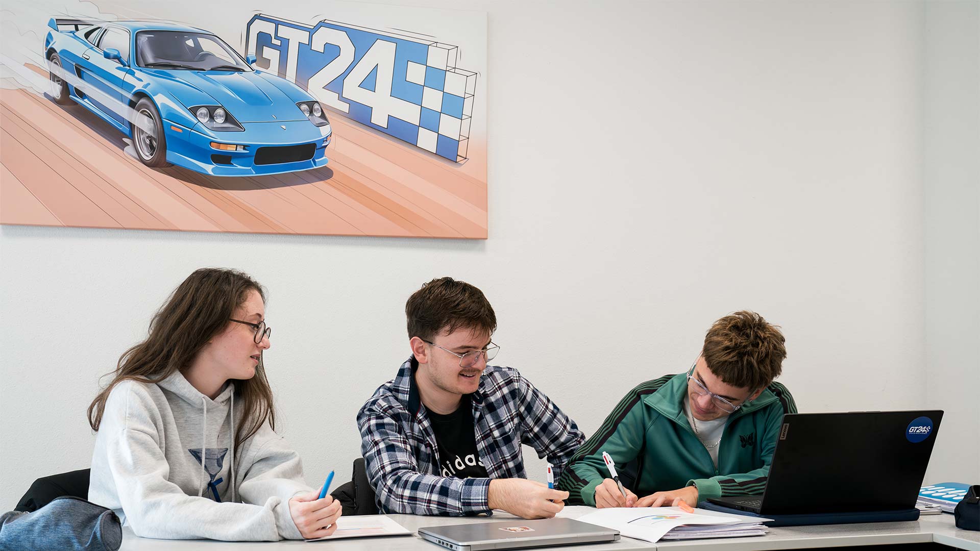 Élèves de l'école GT24 à Sausheim