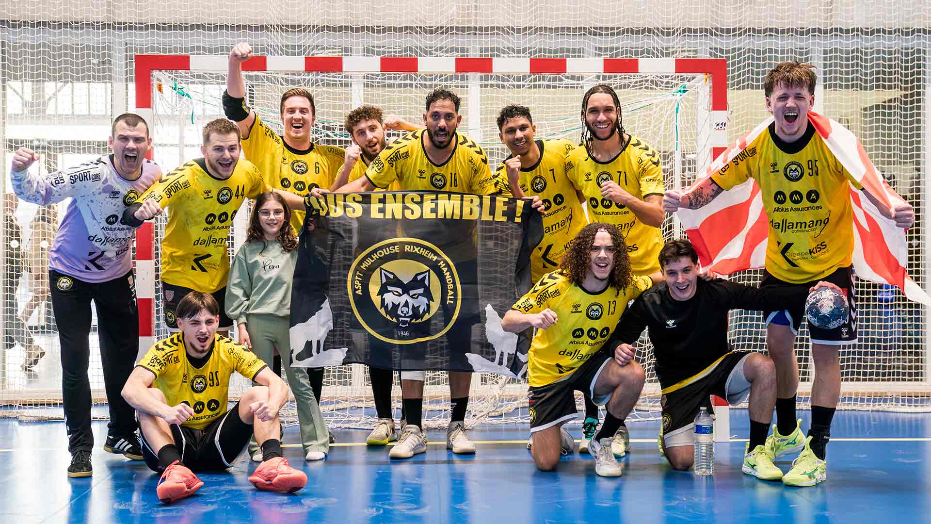 Joueurs de l'ASPTT Mulhouse Rixheim Handball 