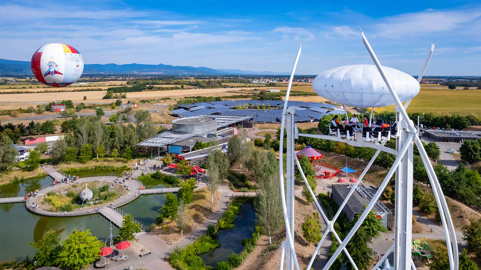 Le groupe polonais Ptak poursuit l'aventure du Parc du Petit Prince ! ADN Mulhouse Sud Alsace Vue aérienne du Parc du Petit Prince, situé à Ungersheim